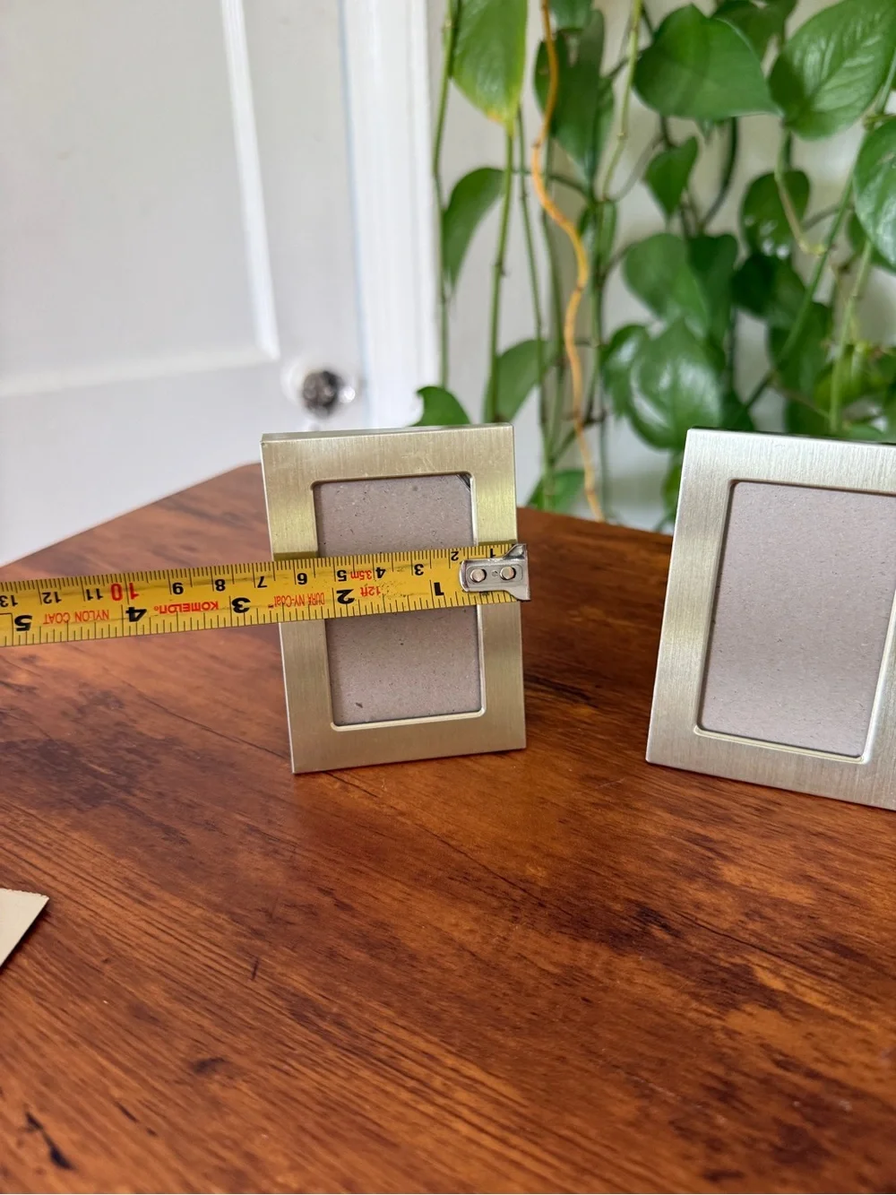 Set of 2 Brushed Gold Picture Frames small vintage